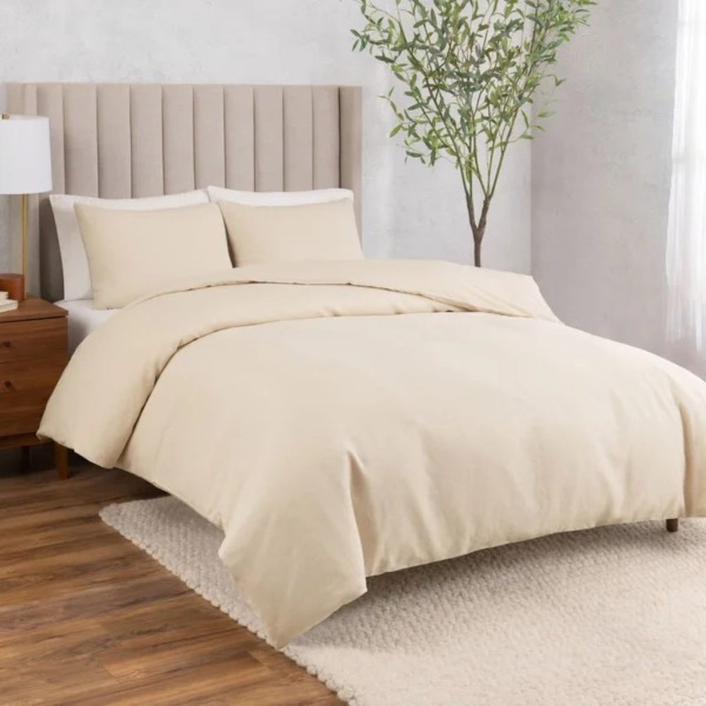 WelHome Cotton Linen Relaxed Duvet Cover, 3-piece Set, NWT